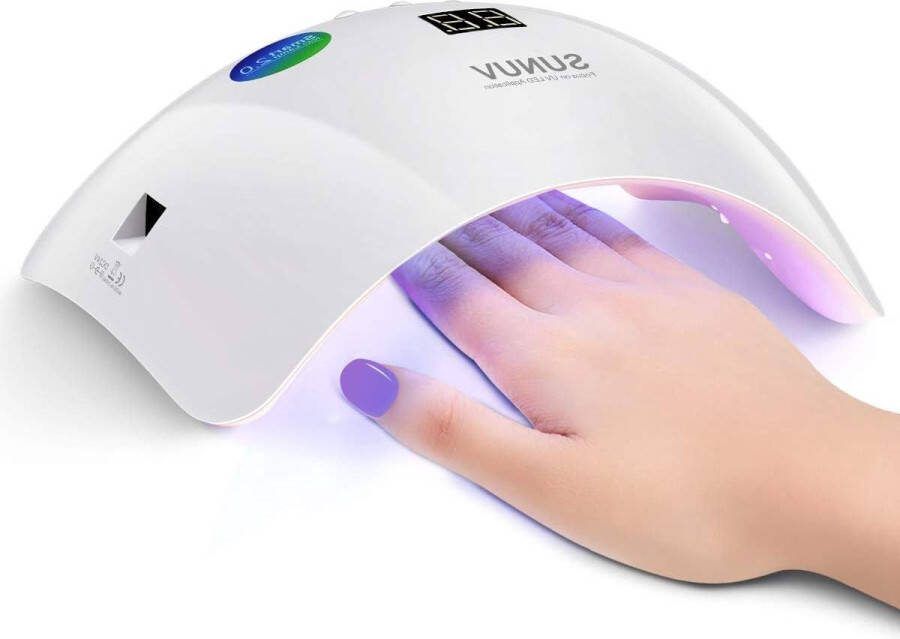 Elektrische Nageldroger met Uv-led-nagellamp 30 60 99 sec timerinstellingen infraroodsensor lcd-display voor thuis salon Valentijnsdagcadeau