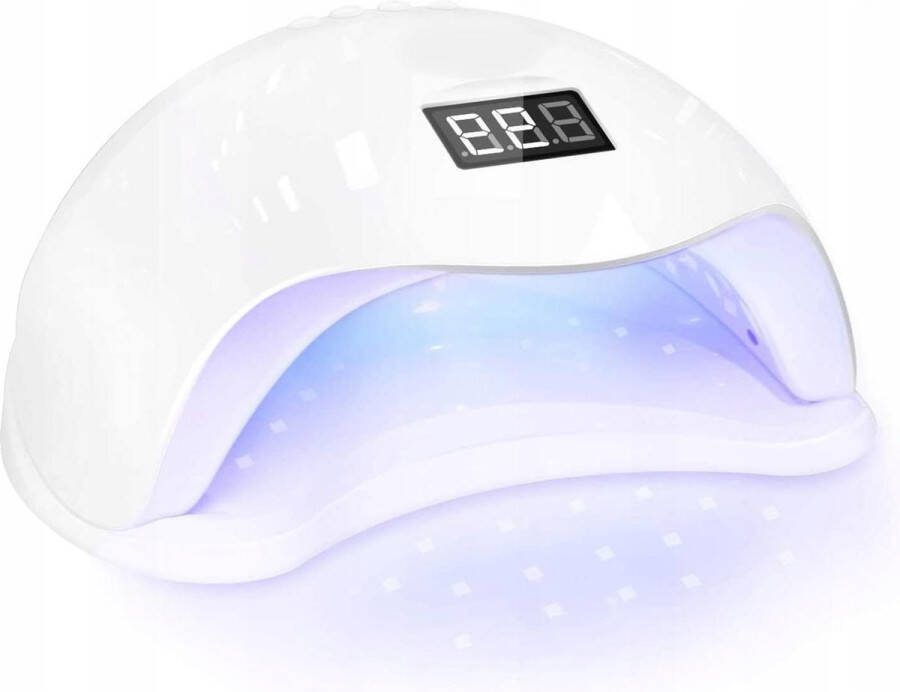 Elektrische Nageldroger met UV- LEDlamp 48 W Wit Timer 10 30 60 99 seconden LCD-display Nagelmodellering Manicure Gelpolishlak Hybride Infraroodsensor Uitharden