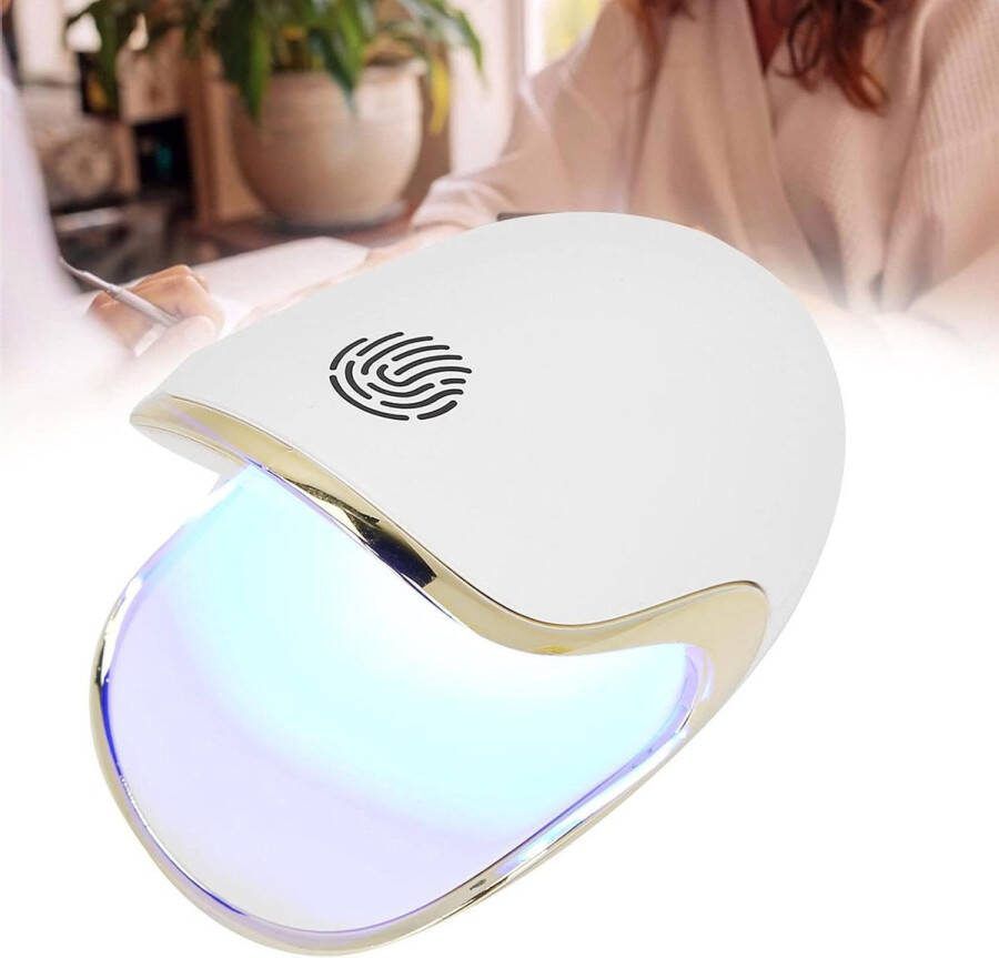 Elektrische Nageldroger Mini-nageldroger voor één Vinger UV-led Lamp Nagelgel Uithardende Machine Kleine Draagbare Enkele Vinger-nageldroger Nagelkunstgereedschap 6W
