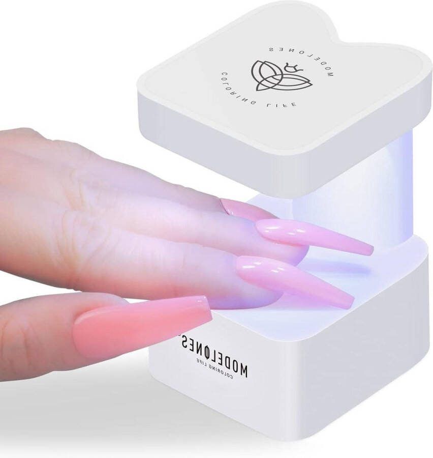 Elektrische Nageldroger Mini-uv-lamp voor nagels nagellak 2 timermodi nageldroger nagellamp voor uv-nagellak polygel builder-nageltips gel voor beginners doe-het-zelf salon USB-nagellamp