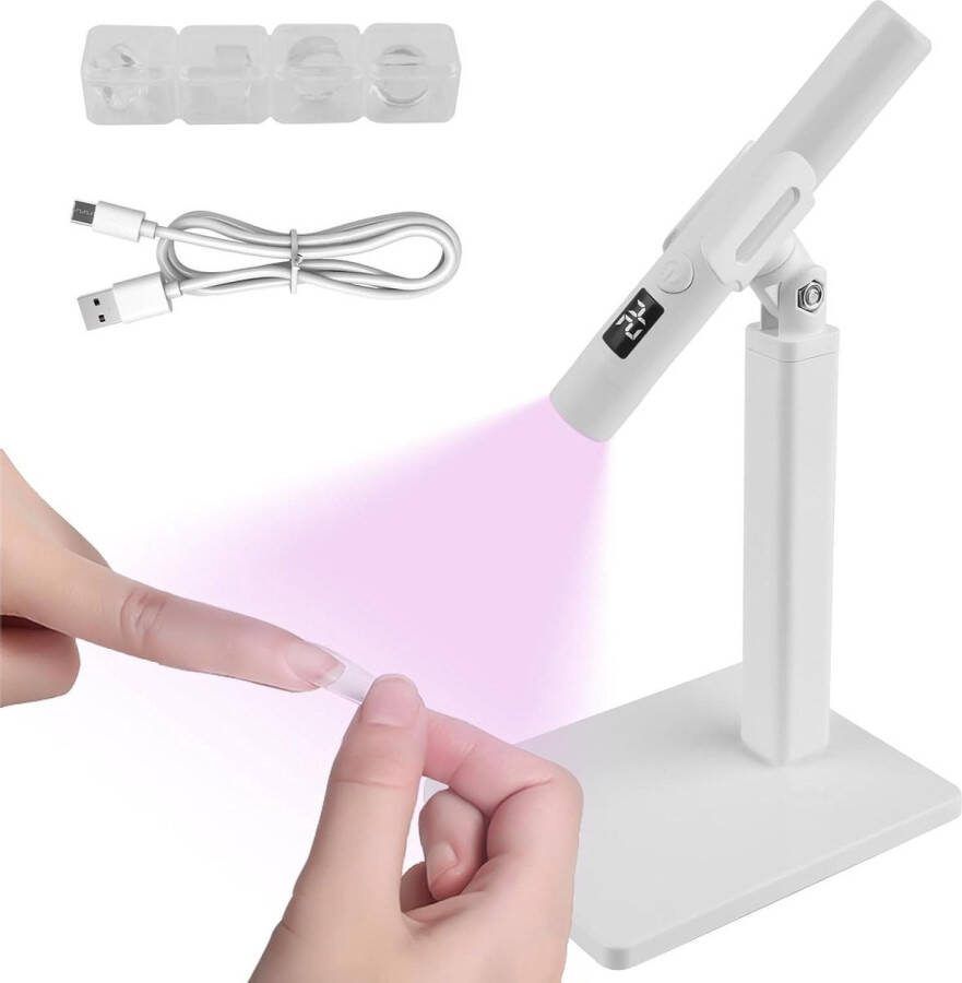 Elektrische Nageldroger Minicure Uv-lamp voor Nagels Draagbare Uv-nagellamp met Timermodi USB-opladen Gelnagels Ledlamp Nagellak Drogerapparaat