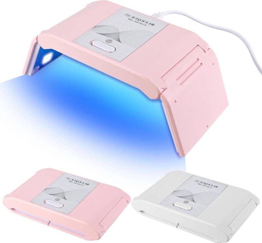 Elektrische Nageldroger UV-lamp 36 W Mini Draagbaar Opvouwbaar Sneldrogend Nagellamp Gelnagels UV-nagellamp Wit