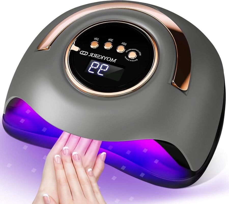 Elektrische Nageldroger UV LED-lamp 168 W infraroodsensor professionele nageldroger- sneldrogende nagellamp met afneembare bodemplaat