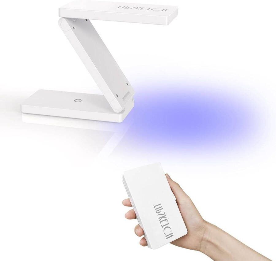 Elektrische Nageldroger UV LED Nageldroger Snel Uithardende LED Geschikt voor Alle Gellakken Dubbele Timerinstellingen Type-C Aansluiting Ideaal voor Professionele en Thuisgebruik 18W (Wit)