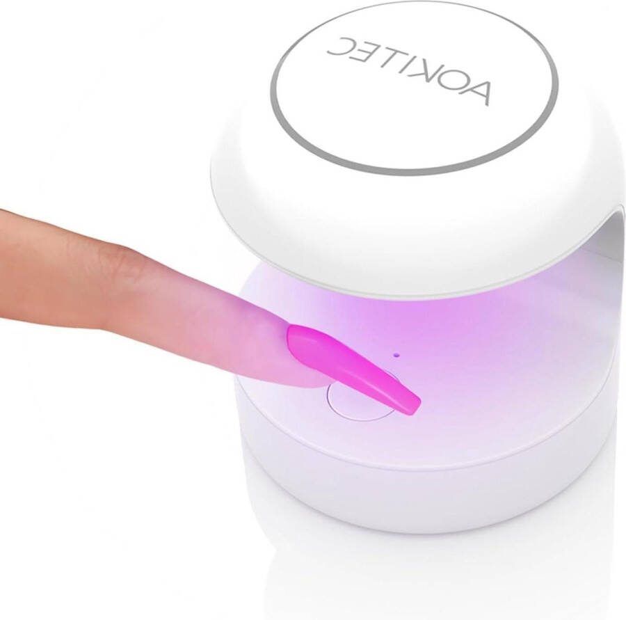 Elektrische Nageldroger UV LED-nagellamp Aokitec Snel droog nagel UV-lamp gel nagellak nagellips polygel verlenginghars DIY nagelkunst wit