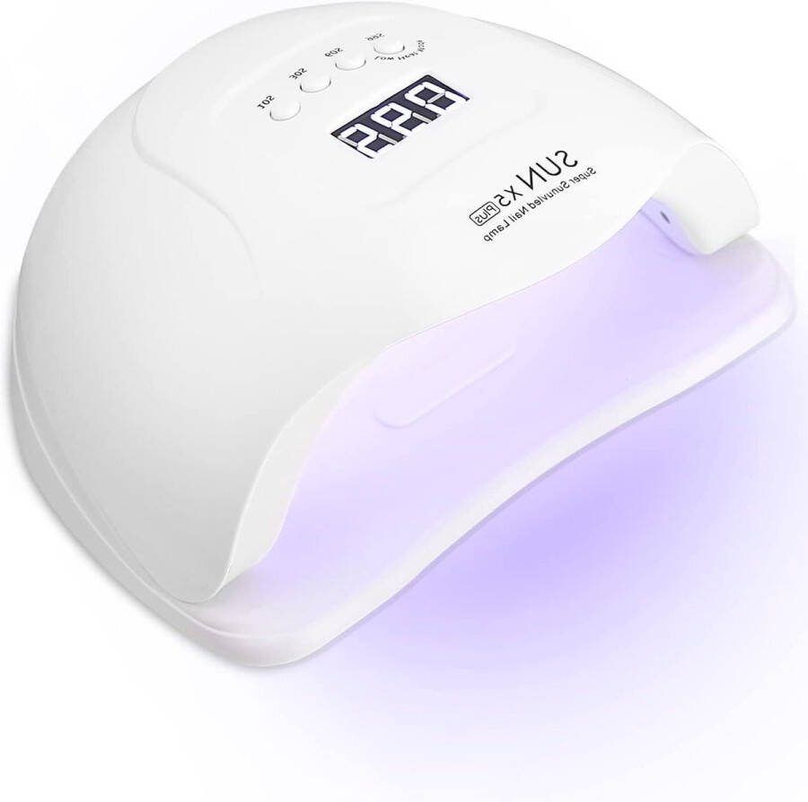 Elektrische Nageldroger UV-LEDlamp 168W voor Gelnagels Professionele Nagellamp met Timer Sensor LCD-Display Afneembare Bodemplaat Sneldrogend voor Vingers Teennagels Alle Gelnagellak