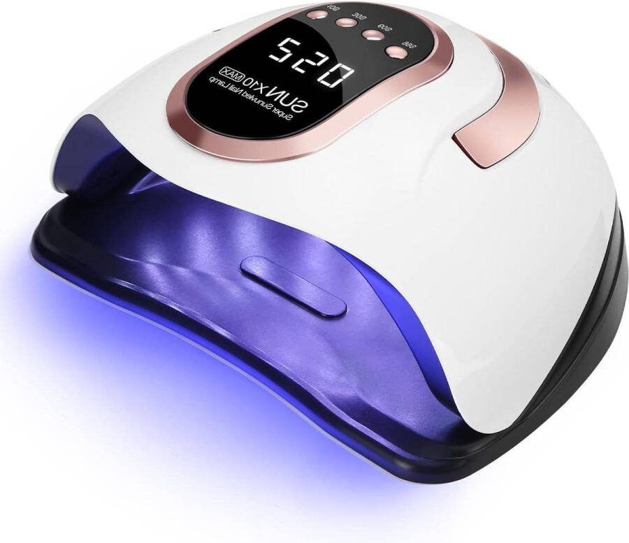 Elektrische Nageldroger UV-LEDlamp 180 W Shellac Nagels 66 LEDlampen 10-30-60-99s Timer Roségoud