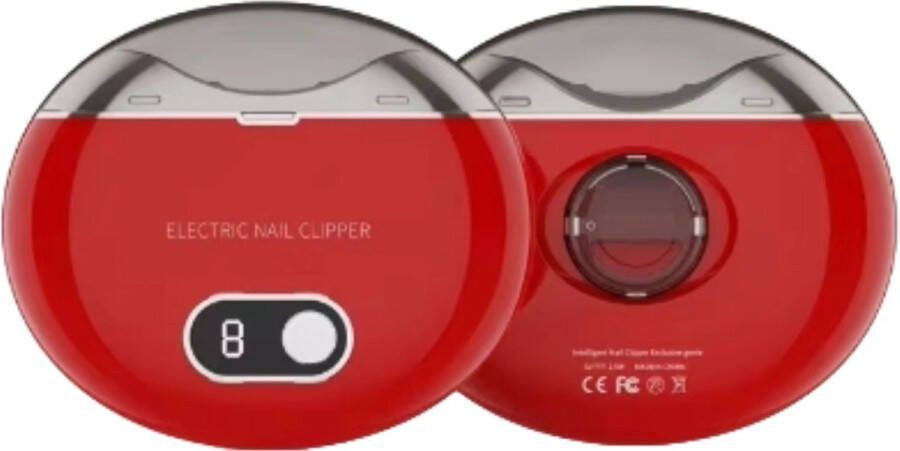 Elektrische Nagelknipper luxe model Rood