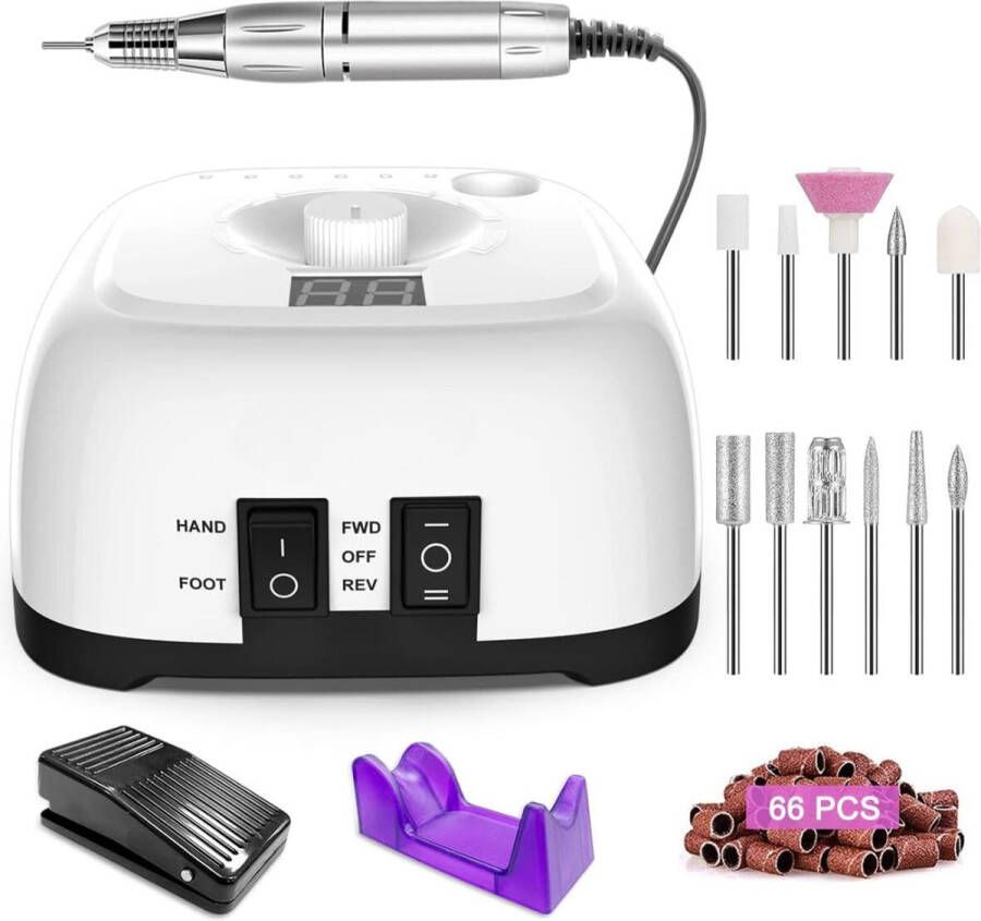 Elektrische Nagelvijl Nagelfrees Electric Nail File Manicureset Manicure. Pedicure Nagelvijl Nagelboor