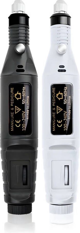 Elektrische nagelvijl Zwart Nagelfrees Machine Nagelvijl set Manicure Nagelvijl Pedicure -pedicureset elektrisch Nagelfrees elektrische je Nagelfrees- Nagel frees Inclusief 36 bitjes Inclusief 6 schuurrolletjes