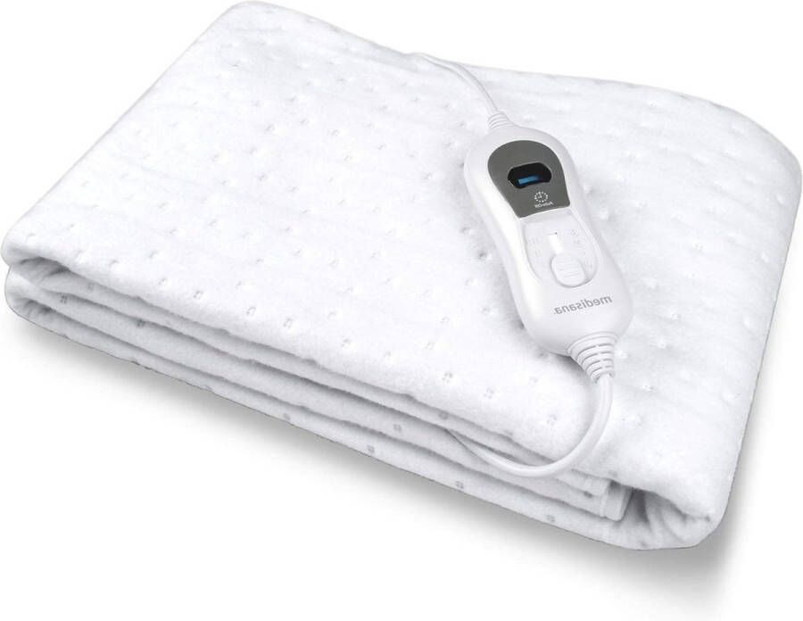 Elektrische onderdeken 150 x 80 cm automatische uitschakeling oververhittingsbeveiliging 3 temperatuurstanden wasbaar matrasverwarmer geschikt voor alle standaard matrassen wit massage matras