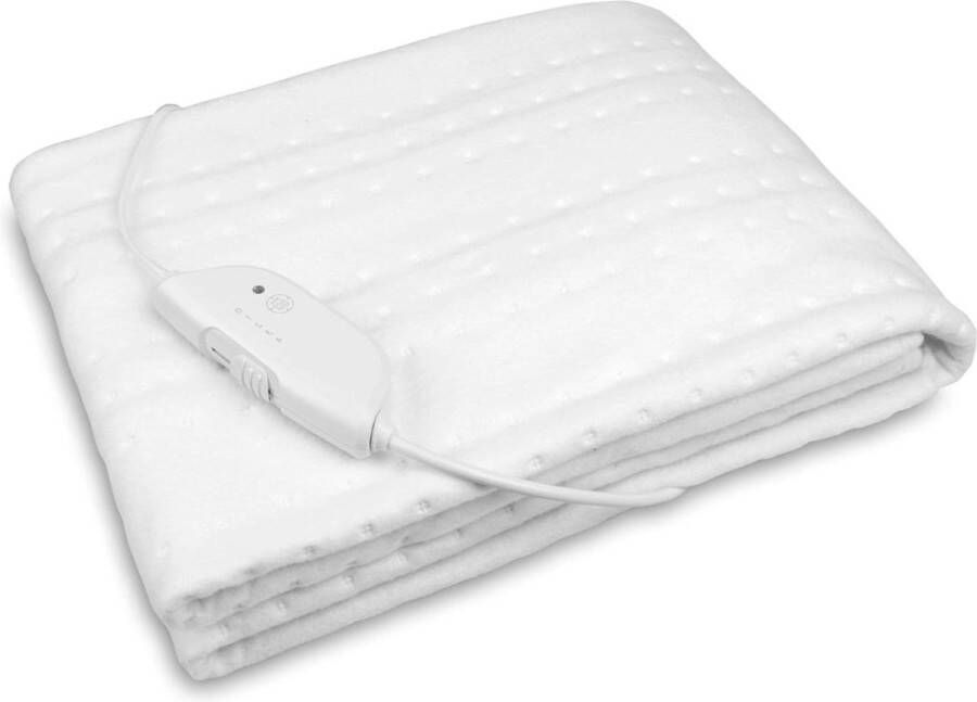 Elektrische onderdeken 150 x 80 cm automatische uitschakeling oververhittingsbeveiliging 4 temperatuurstanden wasbaar matrasverwarmer geschikt voor alle standaard matrassen massage matras