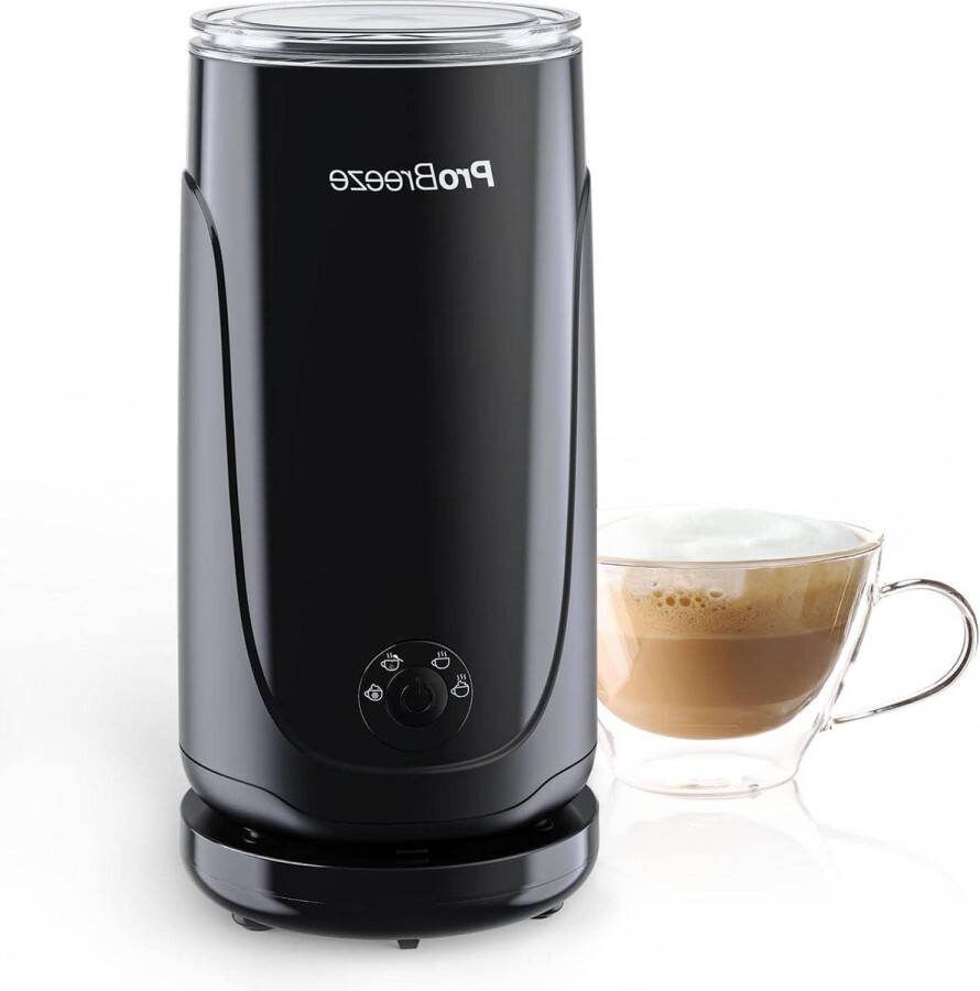 Elektrische Opschuimer voor Koffie en Melk Warme Chocolade Zwart