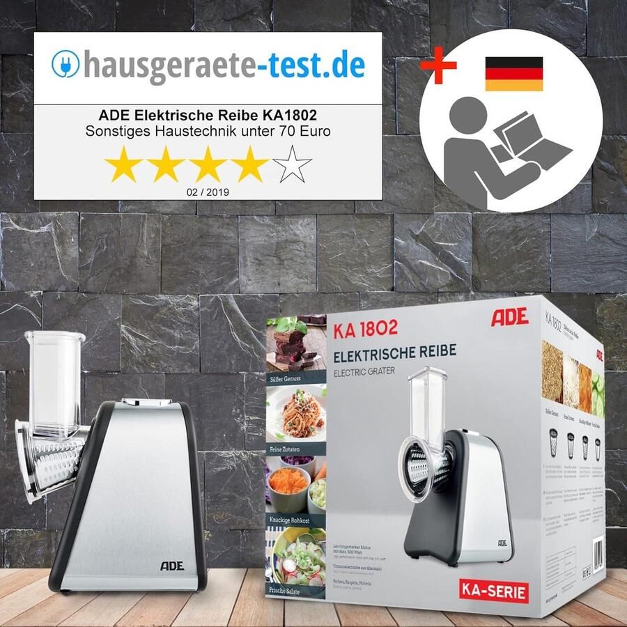 Elektrische rasp KA1802 Groente aardappel kaas 500 watt vermogen Elektrische Kaasrasp