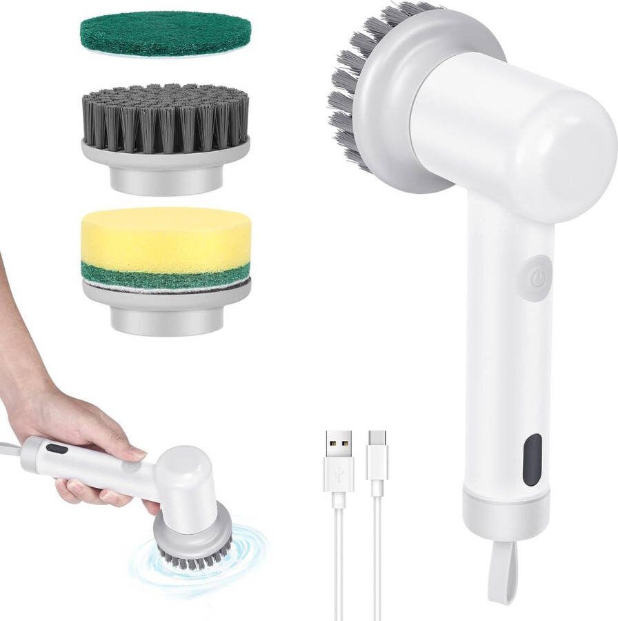 Elektrische Schoonmaakborstel Elektrische Schrobborstel Electrische Schoonmaakborstel Elektrische Scrubber Elektrische Afwasborstel