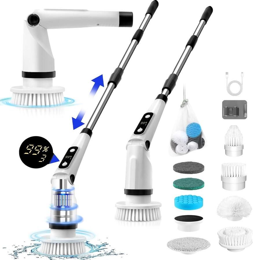 Elektrische Schoonmaakborstel Elektrische Schrobborstel Electrische Schoonmaakborstel Elektrische Scrubber Elektrische Afwasborstel