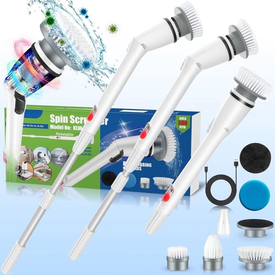 Elektrische Schoonmaakborstel Elektrische Schrobborstel Electrische Schoonmaakborstel Elektrische Scrubber Elektrische Afwasborstel