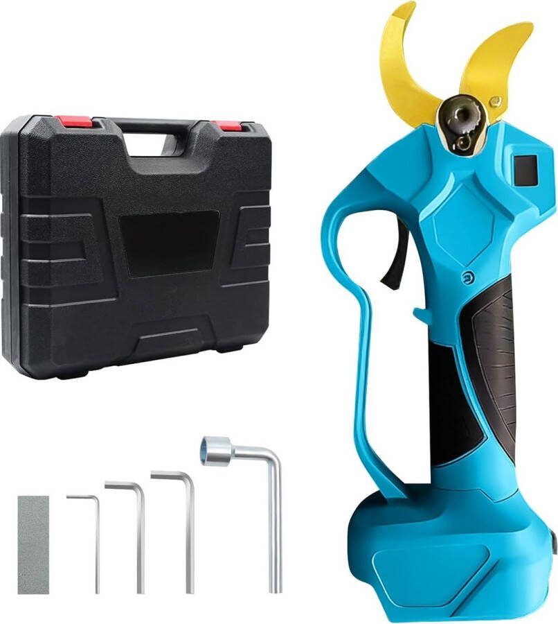 Elektrische snoeischaar Accu snoeischaar Elektrische snoeischaar met accu takkenschaar Inclusief koffer Must have voor in de tuin!