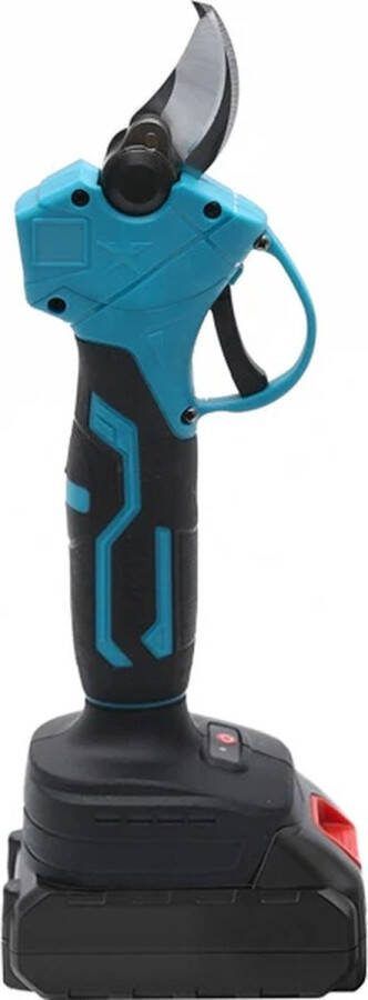 Elektrische Snoeischaar Takkenschaar Draadloos Accu Snoeischaar Krachtig Met Opbergbox Blauw