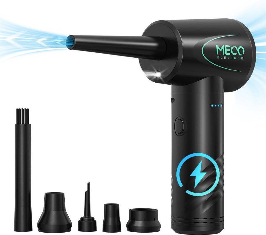 Elektrische Stofblazer Persluchtnevel 3-Snelheden 100000 RPM Elektrische Stofblazer 7Kpa Draadloze Toetsenbord PC Reiniging voor Laptop Kantoorapparatuur Sofa Type-C Snel Opladen