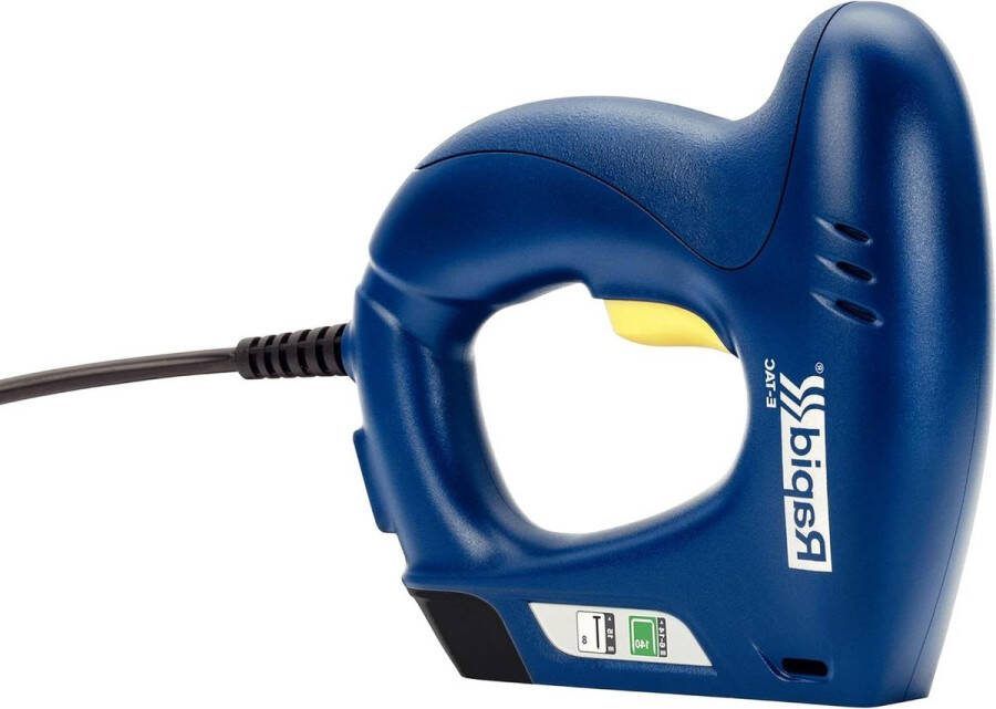 Elektrische Tacker voor Hout en Folie Nieten 6-14mm en Brads 8 15mm Licht en Draagbaar Blauw