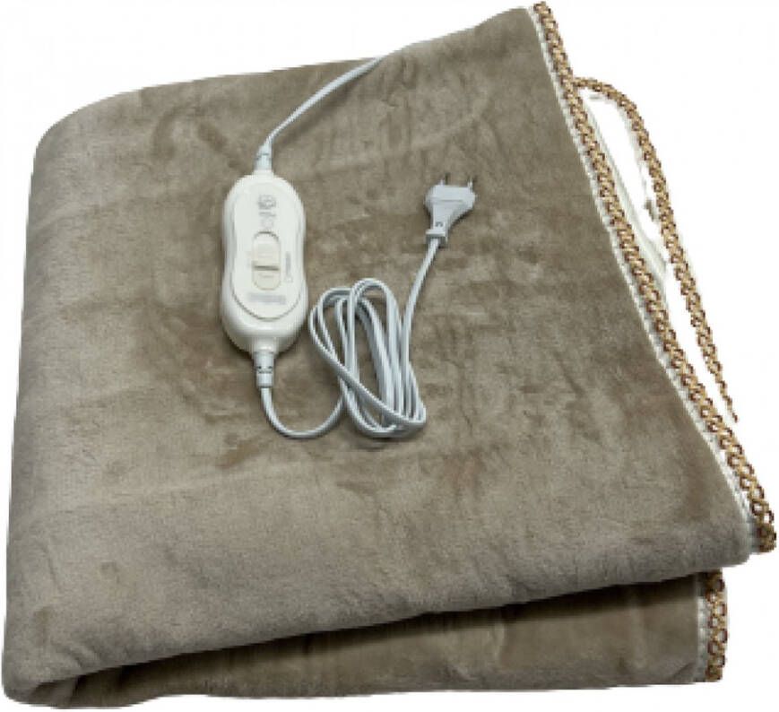 Merkloos Elektrische Warmte Onderdeken 180x150 Beige