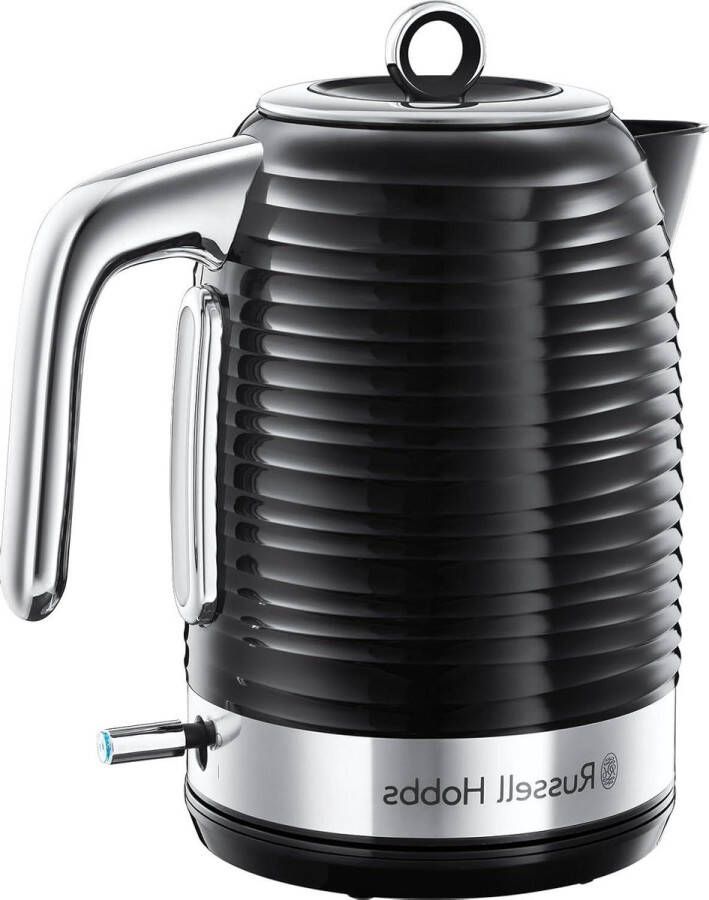 Elektrische waterkoker 17 liter 2400 W afneembaar filter snelkookzone 360 ° bodem waterniveau-indicator zwart gestructureerde kunststof inspiratie waterkoker
