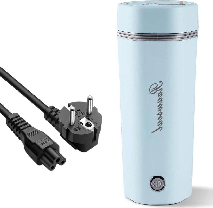 Elektrische Waterkoker 350ml Draagbare Mini Mok 450ml 300W Snelkook Verwarmingsmok Blauw