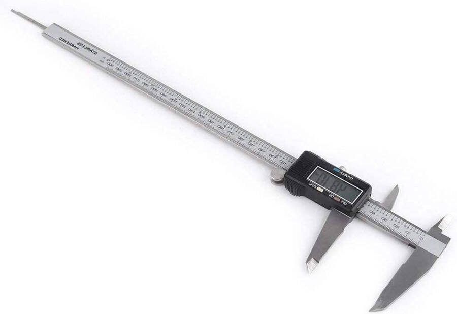 Elektronische Digitale Vernier Kaliper 0-12 Inch 300 mm Roestvrij Staal LCD-scherm Meetgereedschap Inch Fracties Millimeter