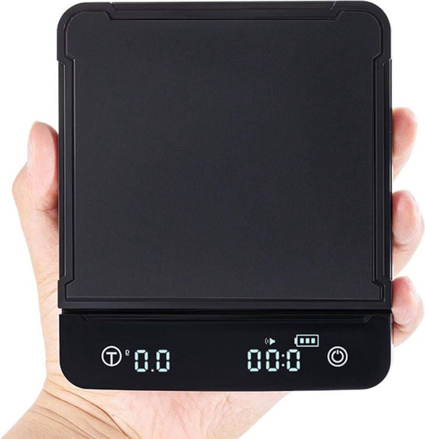 Elektronische keukenweegschaal 3000 g 1 g LCD-display waterdicht oplaadbaar tarra-functie multifunctioneel precisie weegschaal