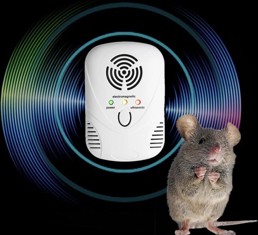 Elektronische Muizen- en Rattenafschriker met Elektromagnetische Golven en Nachtlampje Instelbare Frequentie voor Effectieve Ongediertebestrijding en Plaagdierpreventie