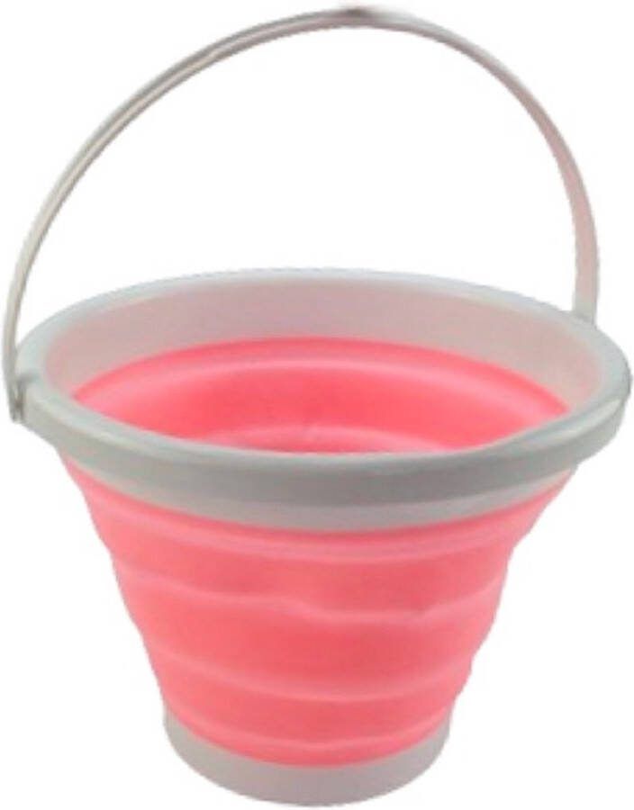Emmer Opvouwbaar zonder deksel 3 liter Roze Kleine schoonmaak emmertje