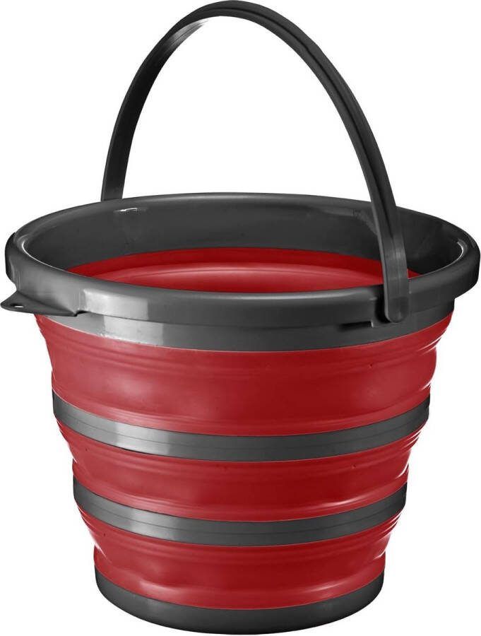 Emmer Opvouwbare emmer met handvat ruimtebesparend en draagbaar praktische opvouwbare emmer voor kamperen schoonmaken of spelen voor kinderen ideaal voor klein leven 10 liter