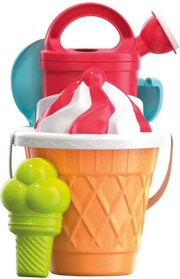 Emmer set sorbet 6 delig Strand set ijsjes zandspeelgoed buitenspeelgoed