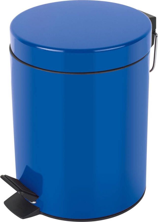 Emmer Sydney blauwe vuilnisemmer pedaalemmer afvalemmer 3 liter met uitneembare binnenemmer