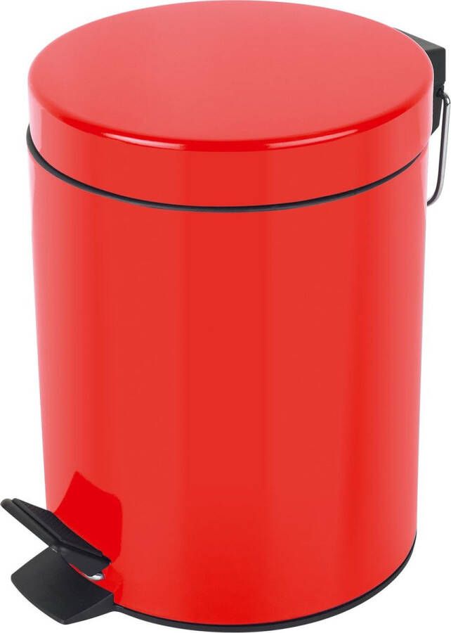 Emmer Sydney rode vuilnisemmer pedaalemmer afvalemmer 3 liter met uitneembare binnenemmer