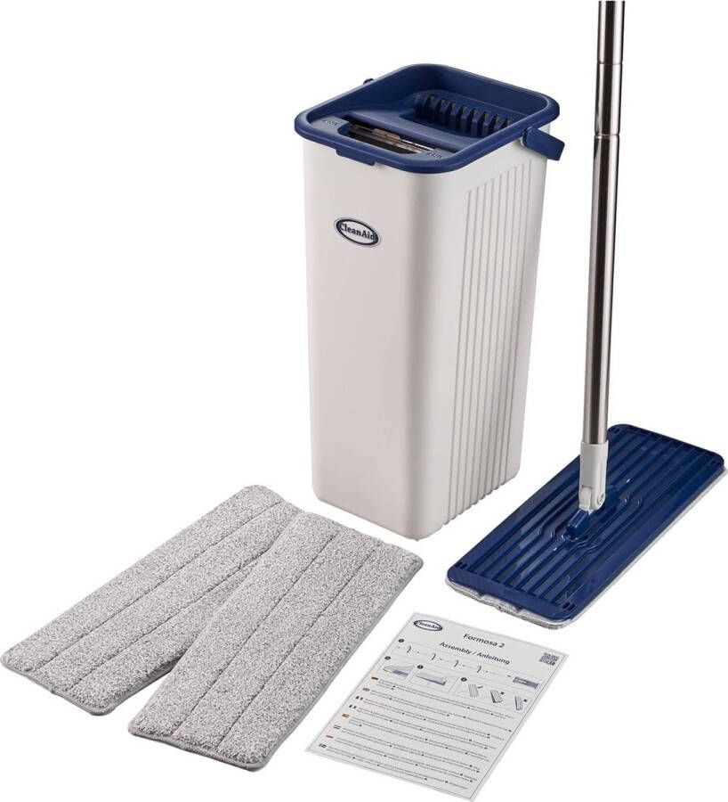 Emmer vloerwisser poetsemmer \ Dweilmop set cleaning bucket with mop head