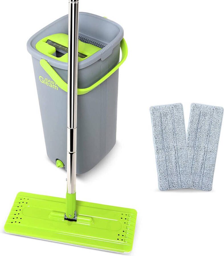 Emmer vloerwisser poetsemmer \ Dweilmop set cleaning bucket with mop head