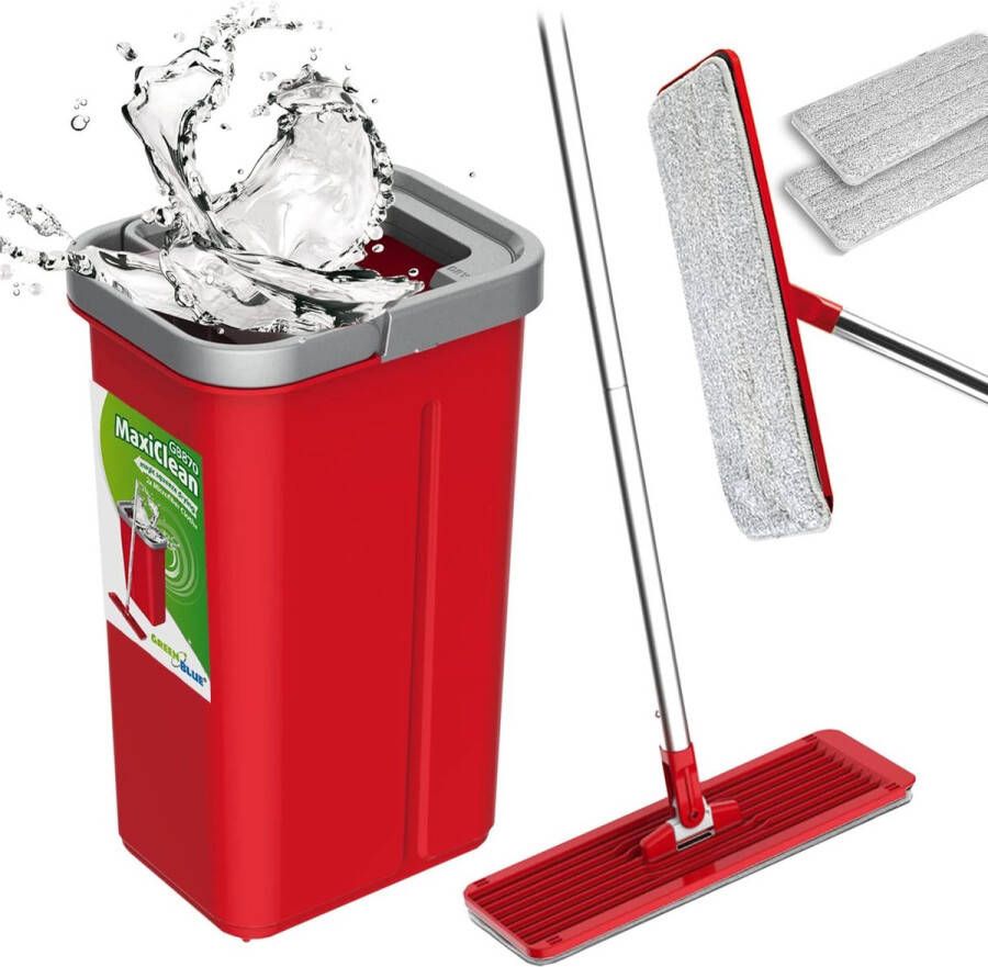 Emmer vloerwisser poetsemmer \ Dweilmop set cleaning bucket with mop head