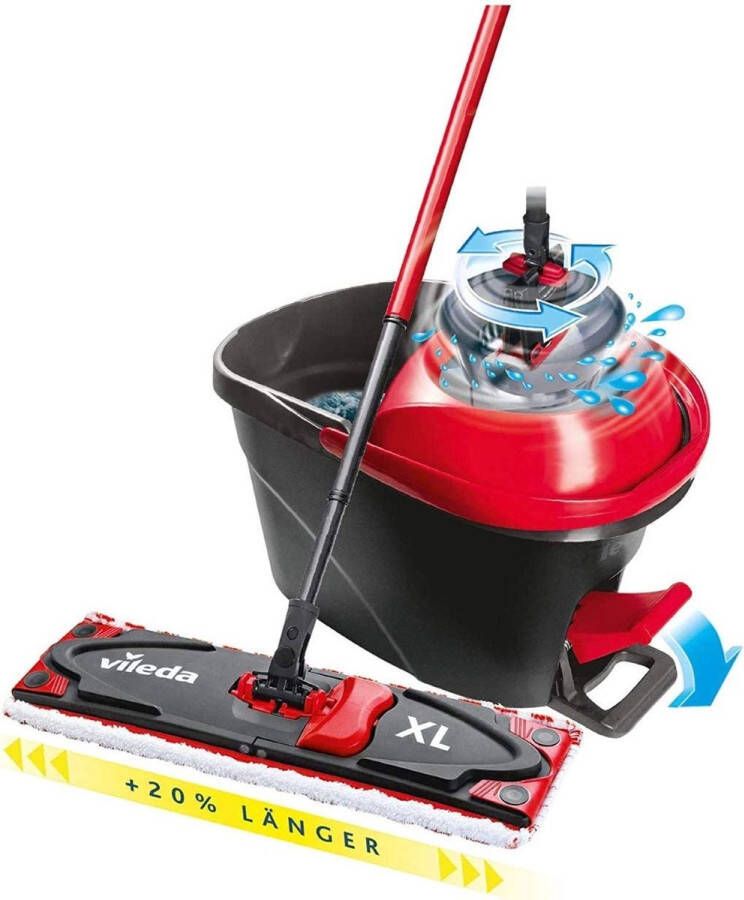 Emmer vloerwisser poetsemmer \ Dweilmop set cleaning bucket with mop head