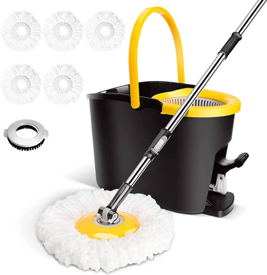 Emmer vloerwisser poetsemmer \ Dweilmop set cleaning bucket with mop head