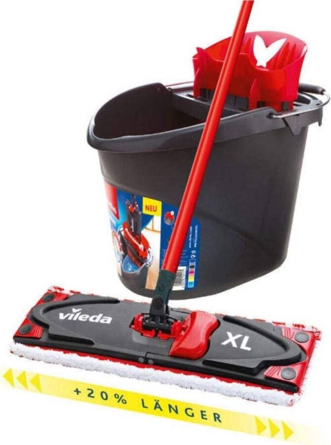 Emmer vloerwisser poetsemmer \ Dweilmop set cleaning bucket with mop head