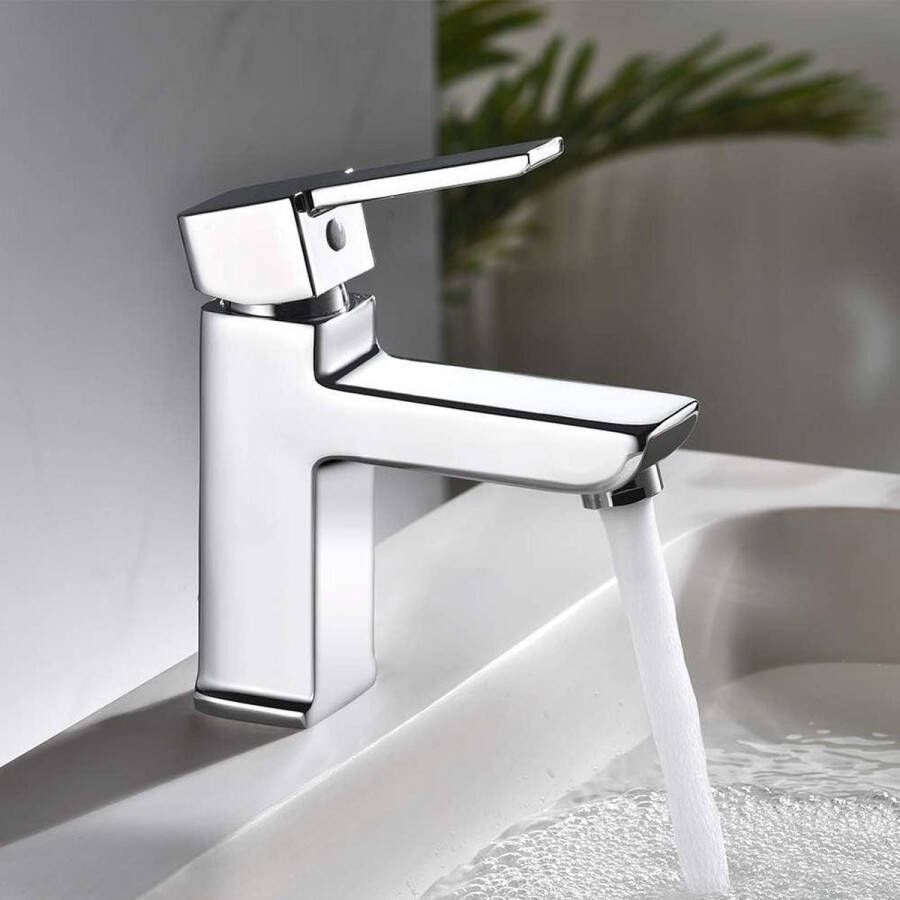 Enkele Hendel Wastafelkraan Modern Chroom Zilver Badkamer