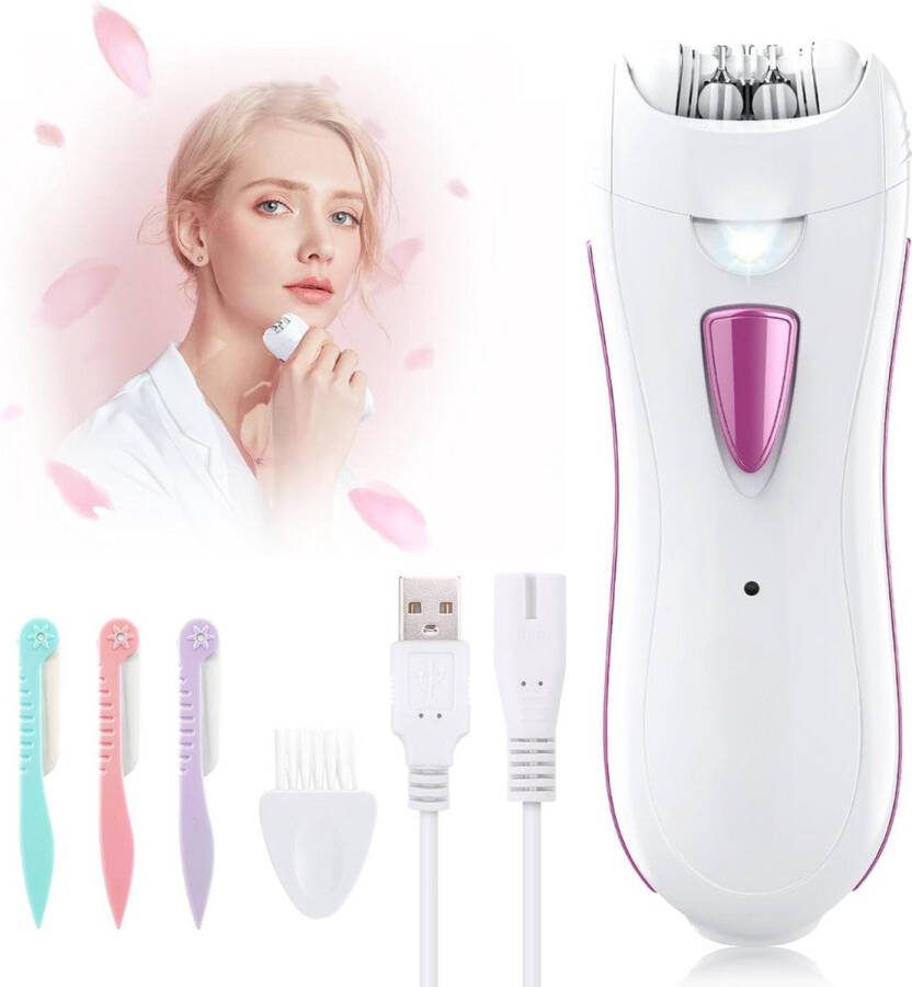 Epilator Ontharingsapparaat Gezichtsepilator Bikini Styler Verwijderd Gezichtshaar Draadloos