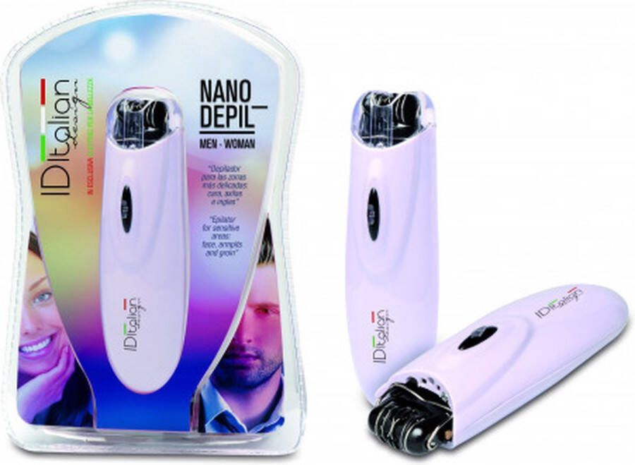 Id Italian ID talian Nanodepil Epilator Universeel ontharingsapparaat Draadloos epileren Wit