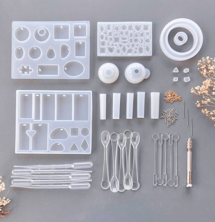 Epoxy Resin Giethars Starterspakket Hobbypakket Siliconen Mallen EXCLUSIEF GIETHARS