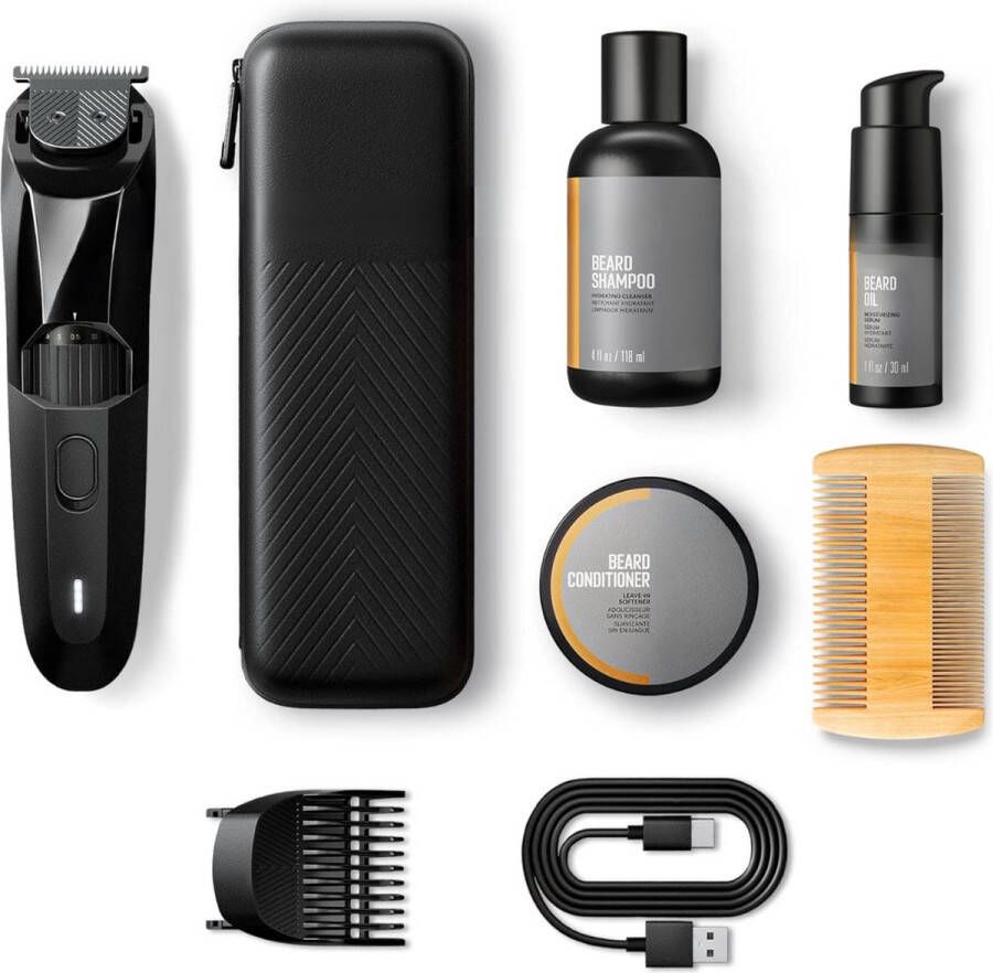 Equivera Baardgroei Kit Baardroller Baardgroei Olie Dermaroller Baardgroei Stimuleren