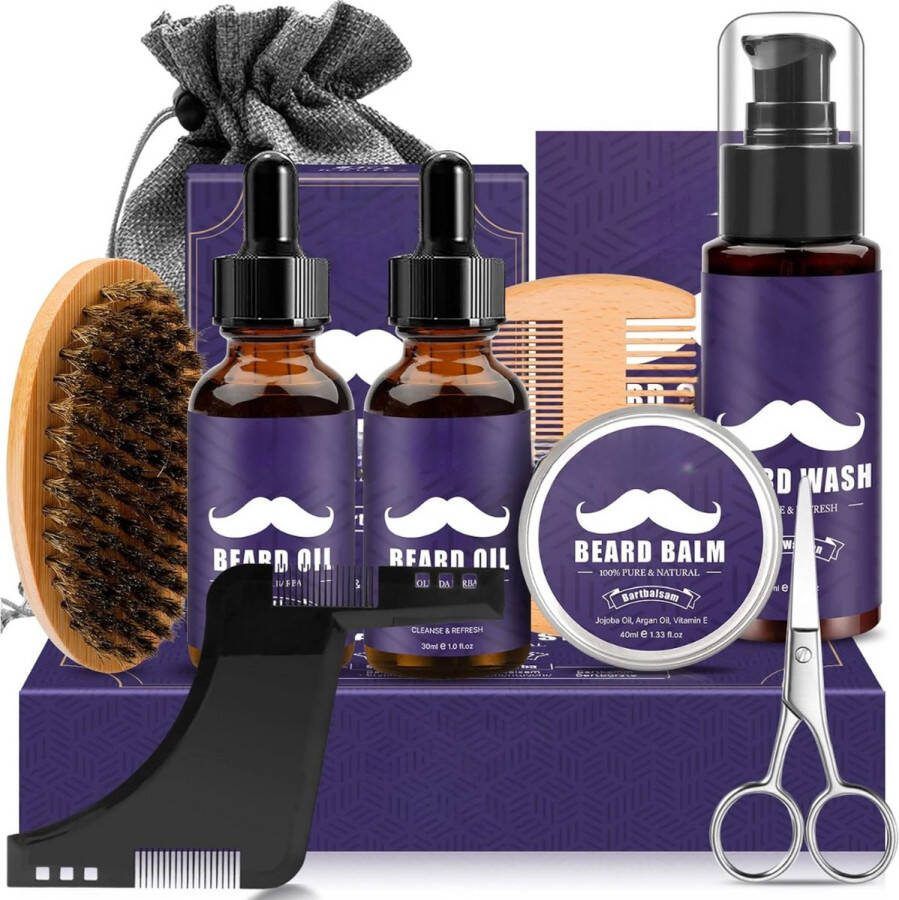 Equivera Baardgroei Kit Baardroller Baardgroei Olie Dermaroller Baardgroei Stimuleren
