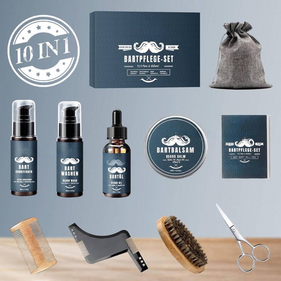 Equivera Baardgroei Kit Baardroller Baardgroei Olie Dermaroller Baardgroei Stimuleren