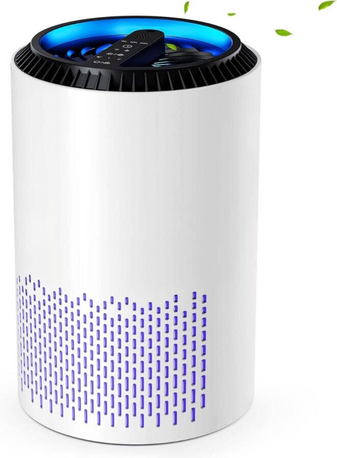 Equivera Luchtreiniger Air Purifier Voor Woonkamer Slaapkamer Keuken HEPA Luchtfilter Wit